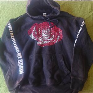 Independent Men's Black and Navy Hoodie